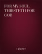 For My Soul Thirsteth for God SATB choral sheet music cover